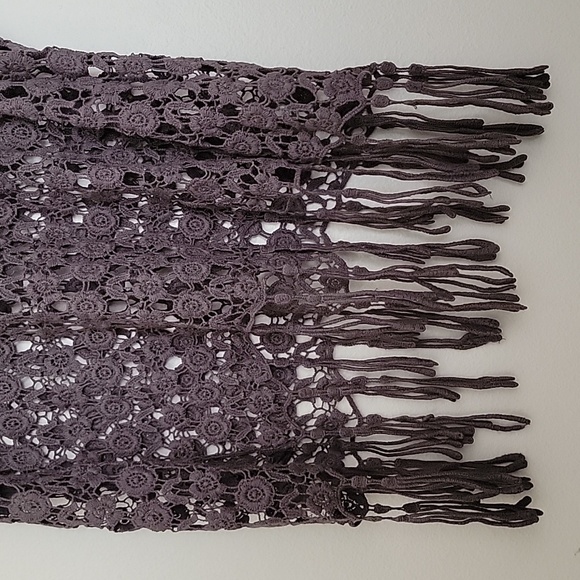 Delusion Taupe Brown Crocheted Tank Top M - Picture 3 of 12